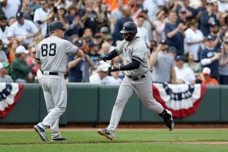 Sánchez, con tres jonrones y Yankees con marca de 1961 en las Grandes Ligas
