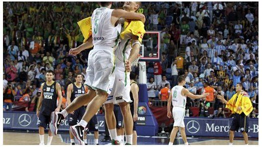 Mundial: Lituania tritura a Argentina; amenaza a EEUU