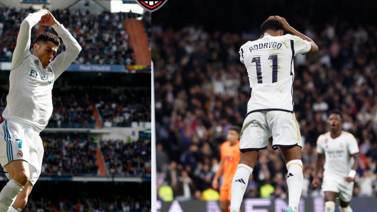 Rodrygo and Vinicius celebrate in Cristiano Ronaldo style