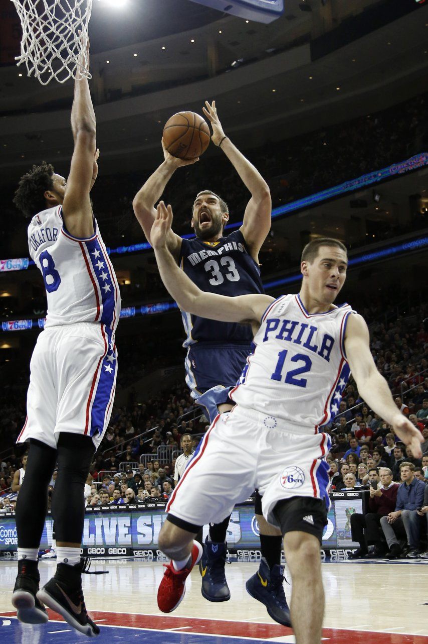 Marc Gasol anota 19 y Grizzlies doblegan a 76ers