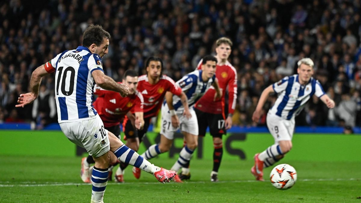 Europa League: La Real Sociedad salva un empate contra el Manchester United