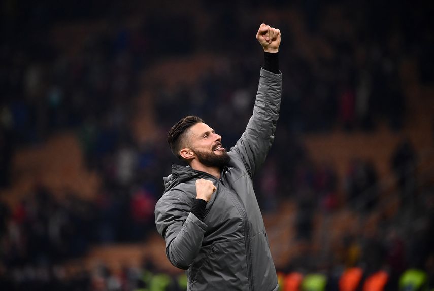 Serie A: Giroud pone al Milan como líder provisional