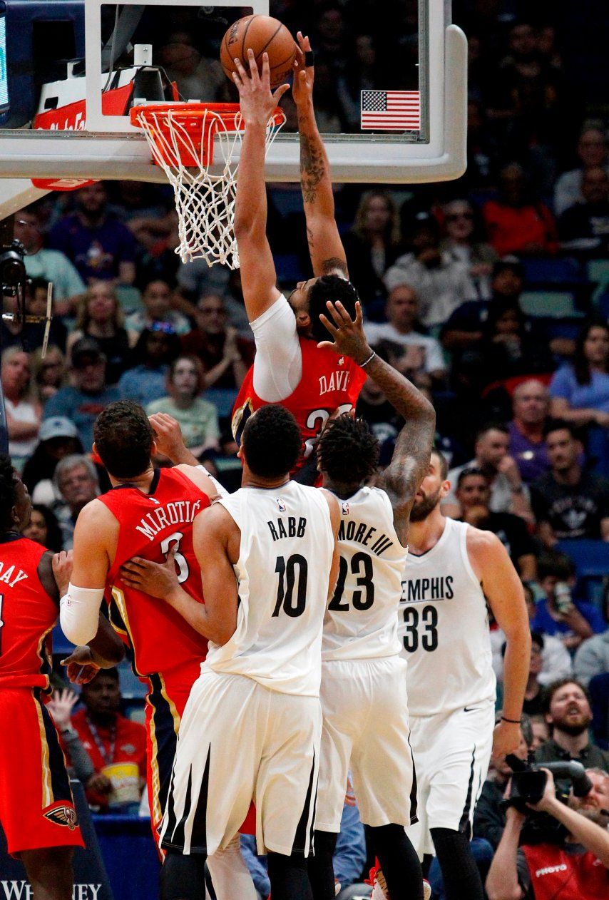 Moore y Davis encabezan paliza de Pelicans a Grizzlies