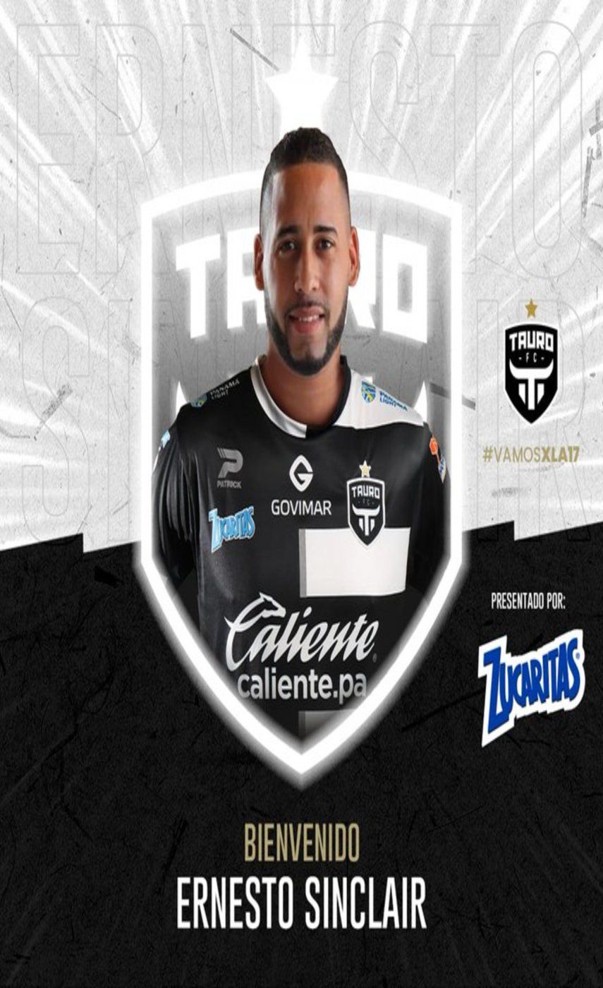 Ernesto Sinclair llega para reforzar al campeón Tauro FC