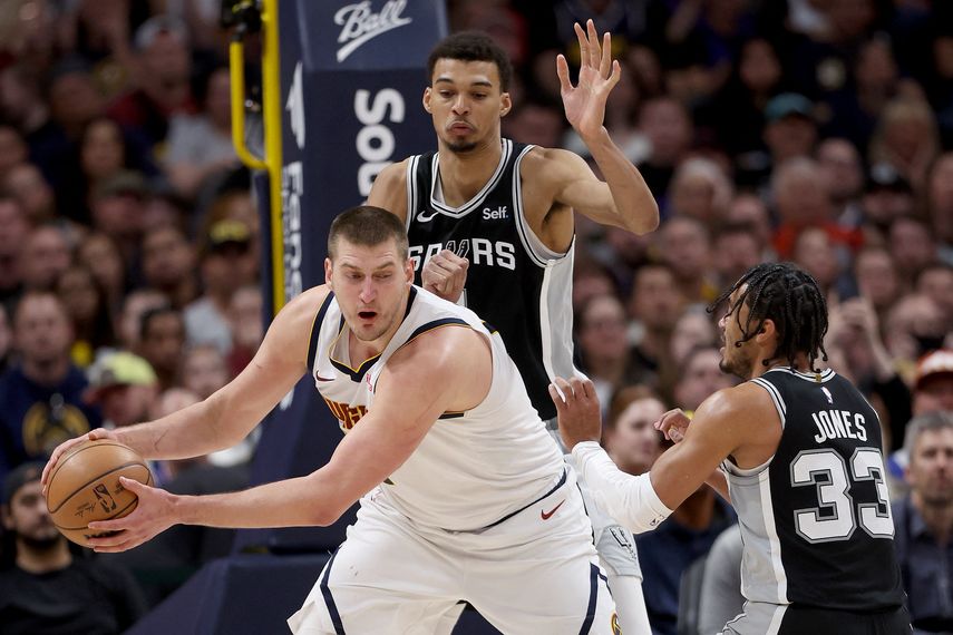 NBA: Jokic y Wembanyama brillaron en gran duelo Nuggets-Spurs