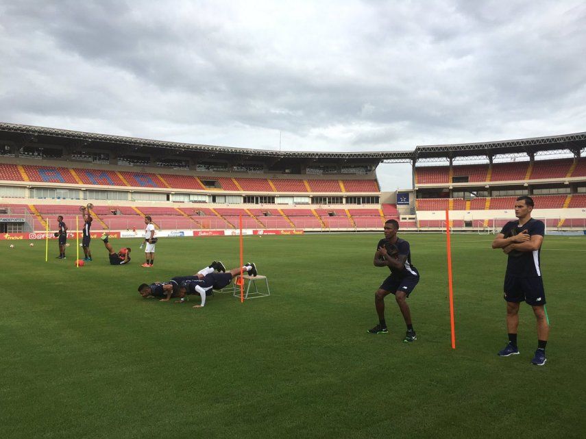 Alta exigencia física en el cuarto día de entrenamiento de la Selección de Panamá