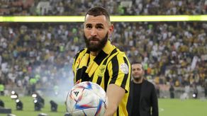 &nbsp;Karim Benzema anota su primer gol con Al Ittihad