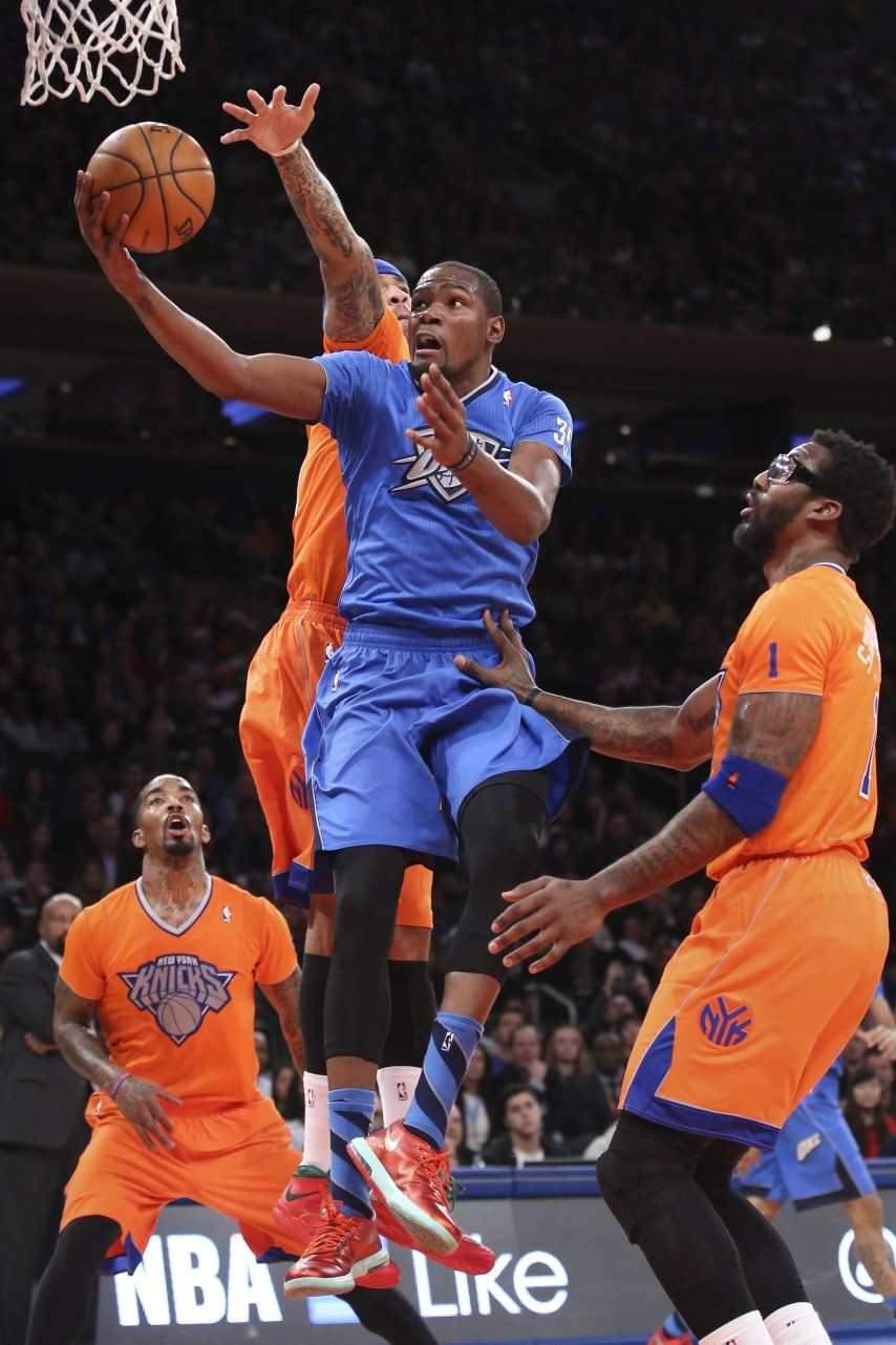 Durant y Thunder se aprovechan de los Knicks