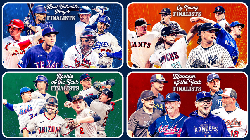 MLB: Conoce a los finalistas de los premios individuales BBWAA