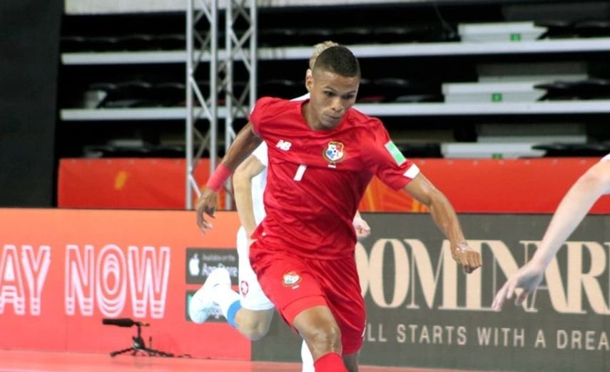 Claudio Goodridge marcó el único tanto de Panamá ante República Checa en el primer partido del Mundial de Futsal Lituania 2021