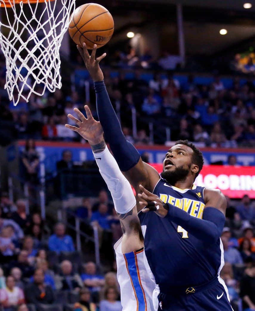 Millsap anota 36, Nuggets vencen a OKC en tiempo extra