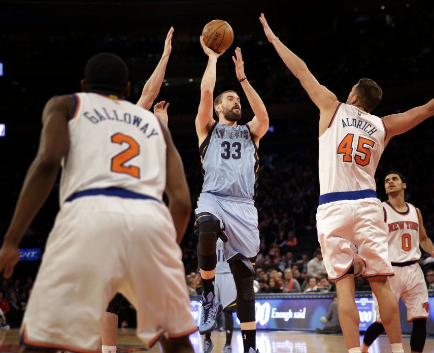 Randolph y Gasol guían victoria de Grizzlies ante Knicks