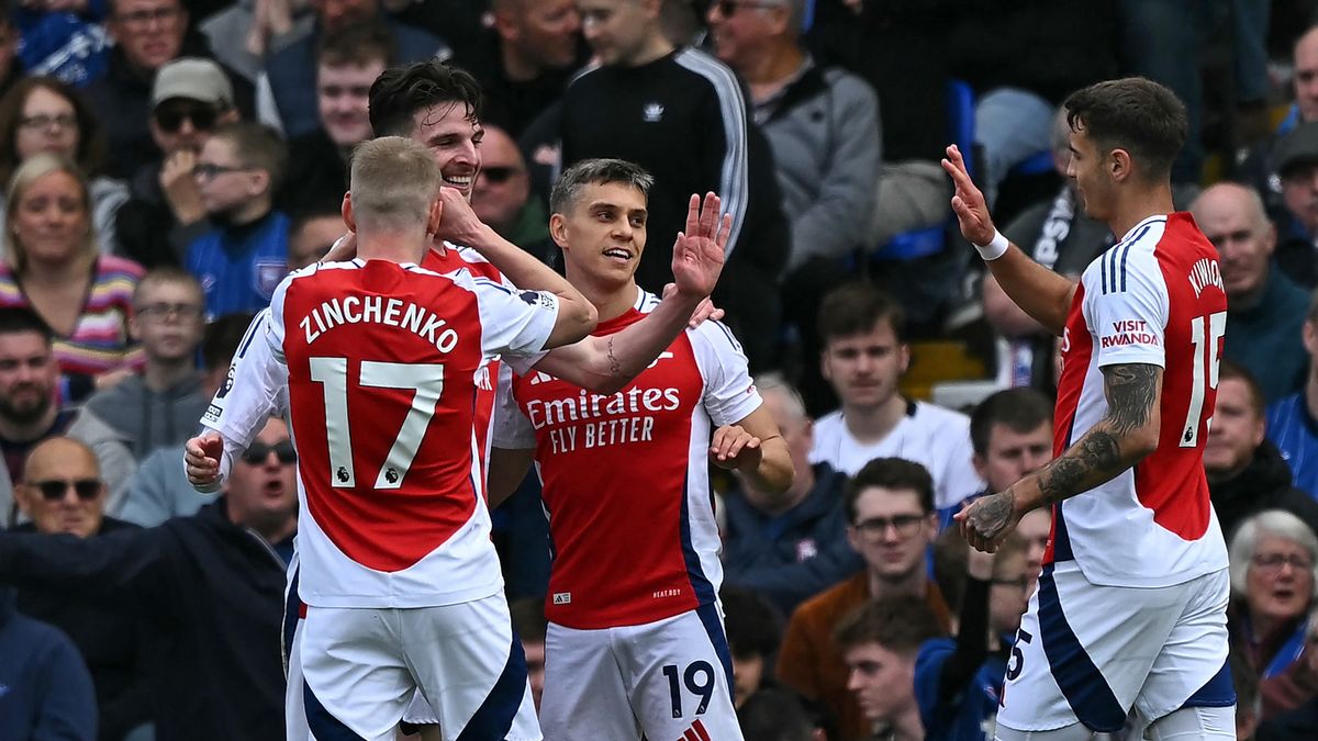 Premier League: Arsenal golea al Ipswich en el Portman Road Premier League: Arsenal golea al Ipswich en el Portman Road