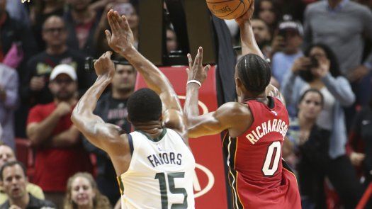 Con enceste de Richardson, Heat supera a Jazz