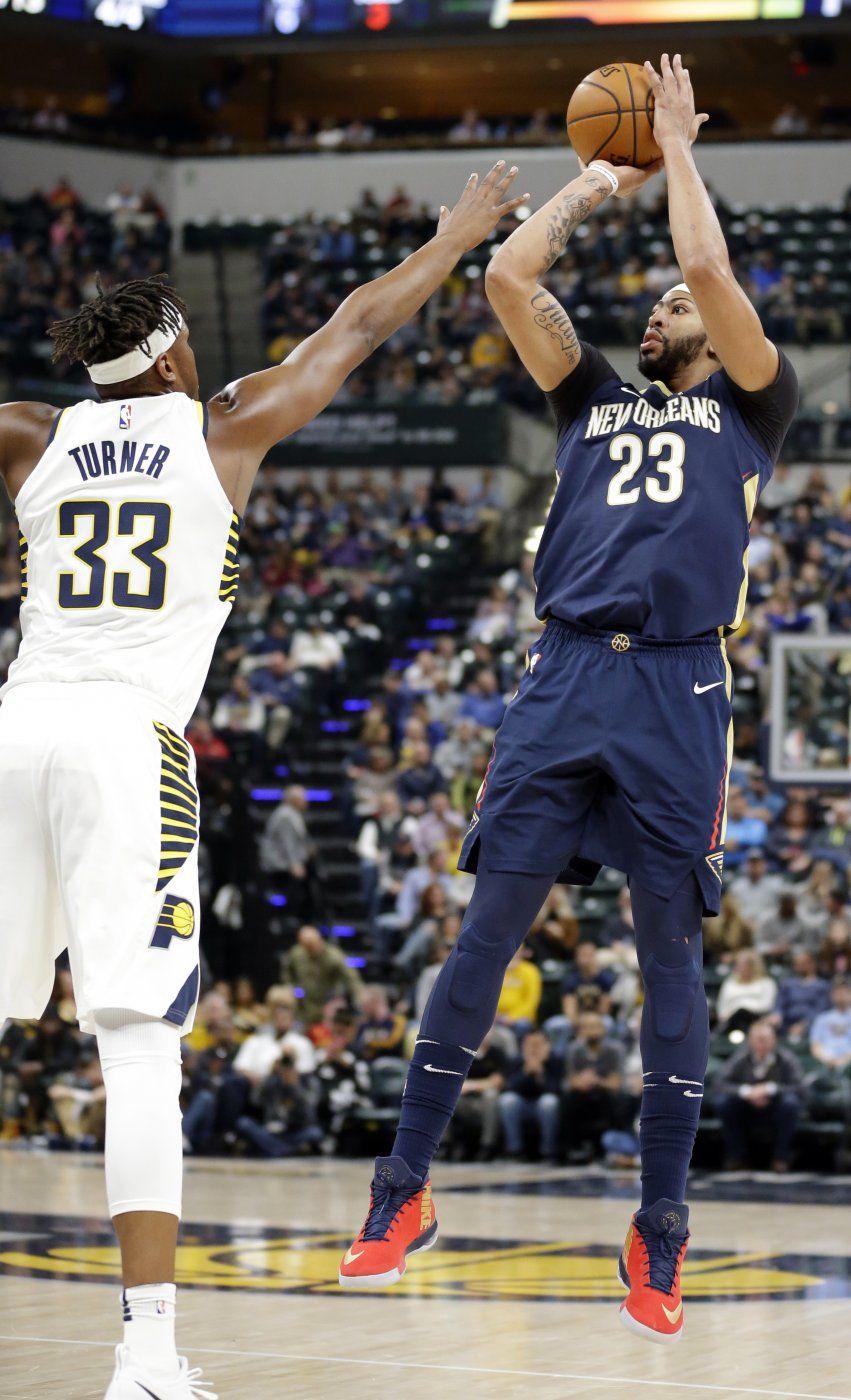 Davis domina en triunfo de Pelicans sobre Pacers