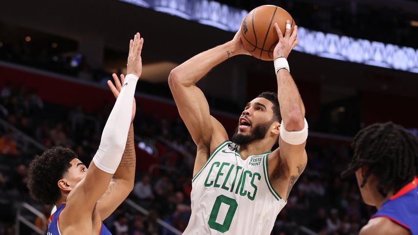 NBA: Jayson Tatum lidera el triunfo de los Celtics ante Pistons