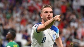 Jordan Henderson anotó el primer tanto de Inglaterra ante Senegal.
