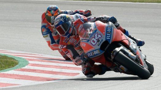 Dovizioso manda en los últimos libres del GP de Cataluña, Márquez a la Q1