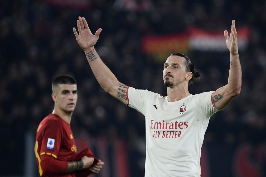 El Milan gana 2-1 en visita a la Roma guiado por Ibrahimovic