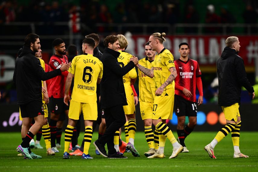 Champions League: Dortmund golea al Milan y avanza a octavos