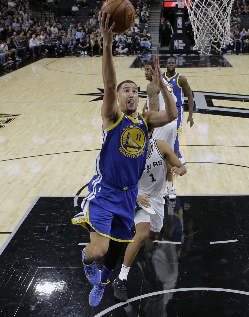 Thompson y Durant dan triunfo a Warriors sobre Spurs