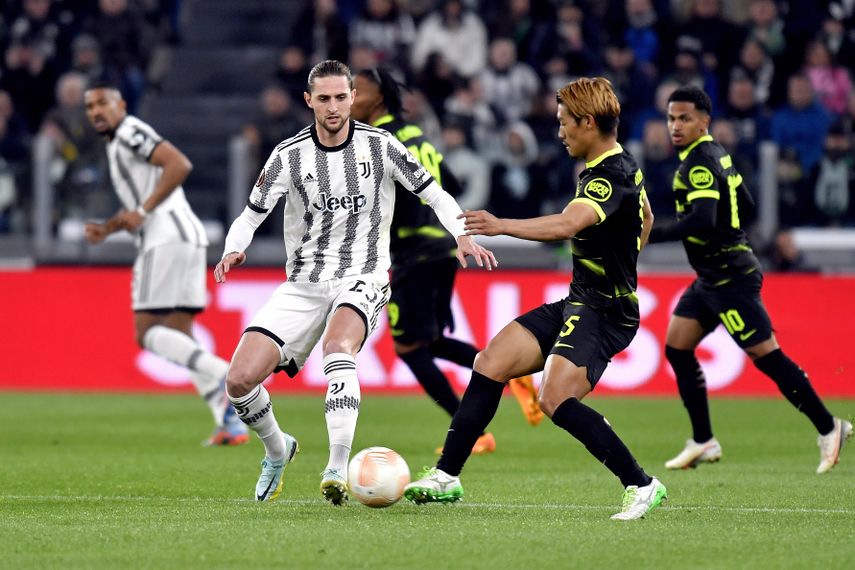 Juventus con ventaja 1-0 ante Sporting de Lisboa en Europa League