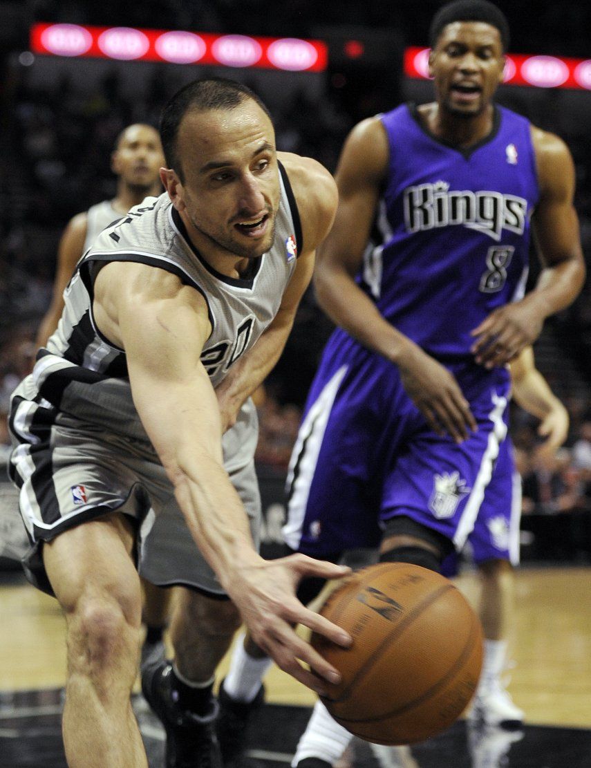 Ginóbili encabeza victoria de Spurs sobre Kings