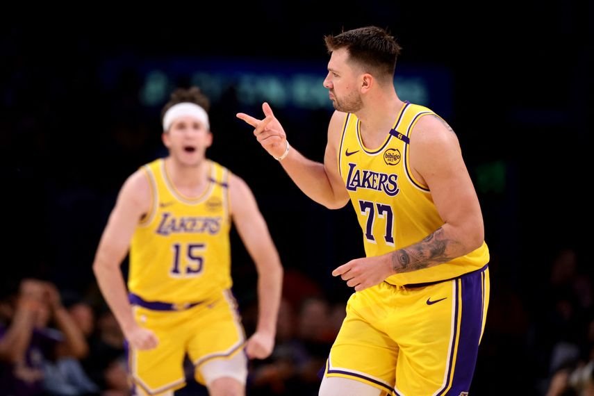 NBA: Luka Doncic brilló en triunfo de Lakers sobre Nuggets