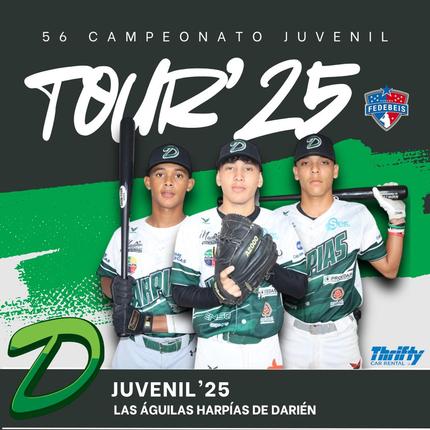 Béisbol Juvenil 2025: Las Águilas Harpías de Darién apuestan a su pitcheo