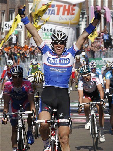 Belga Weylandt gana la tercera etapa del Giro de Italia