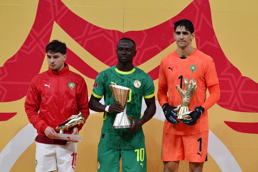 Brahim Díaz recibió el premio a máximo goleador de la Copa Africana de Naciones