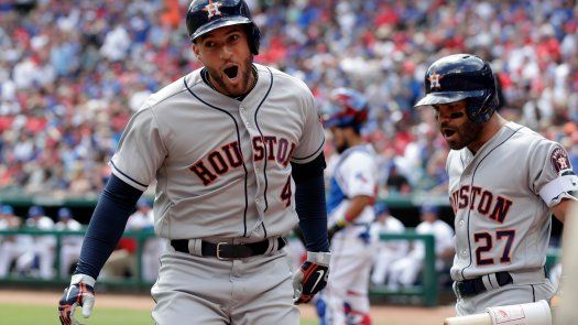Springer y los campeones Astros abren venciendo a Rangers