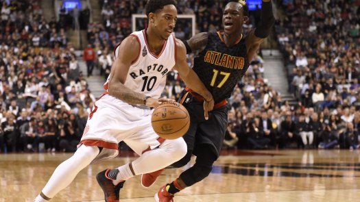 DeRozan aporta 30 puntos en victoria de Raptors sobre Hawks