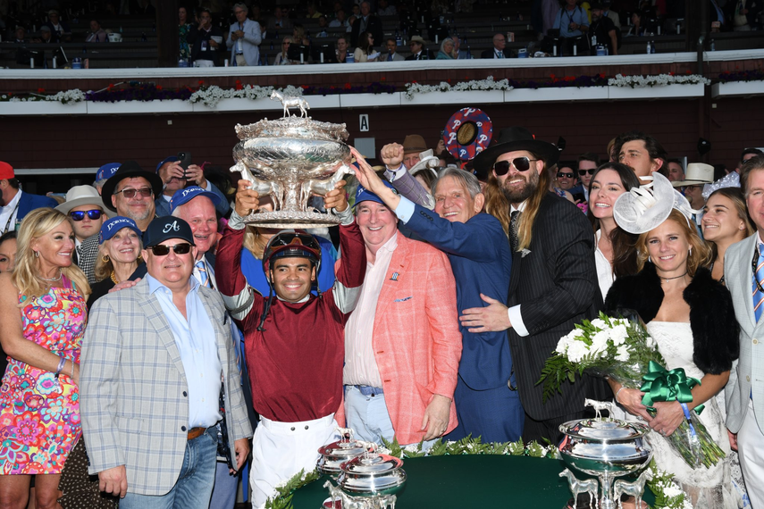 Luis Sáez conquistó el Belmont Stakes con Dornoch