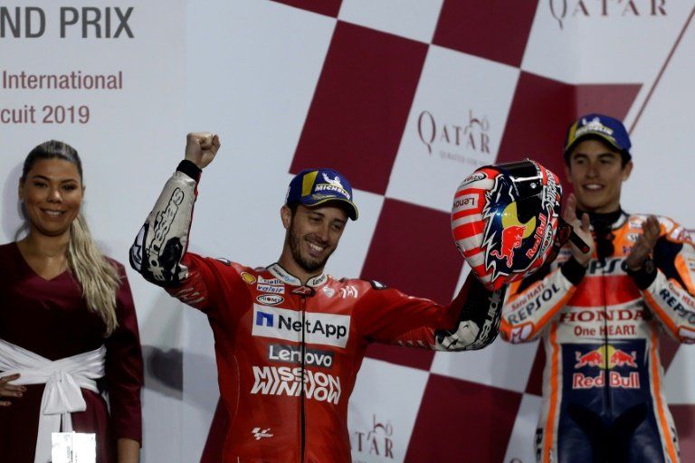 Dovizioso supera a Márquez en Catar en el inicio de la temporada