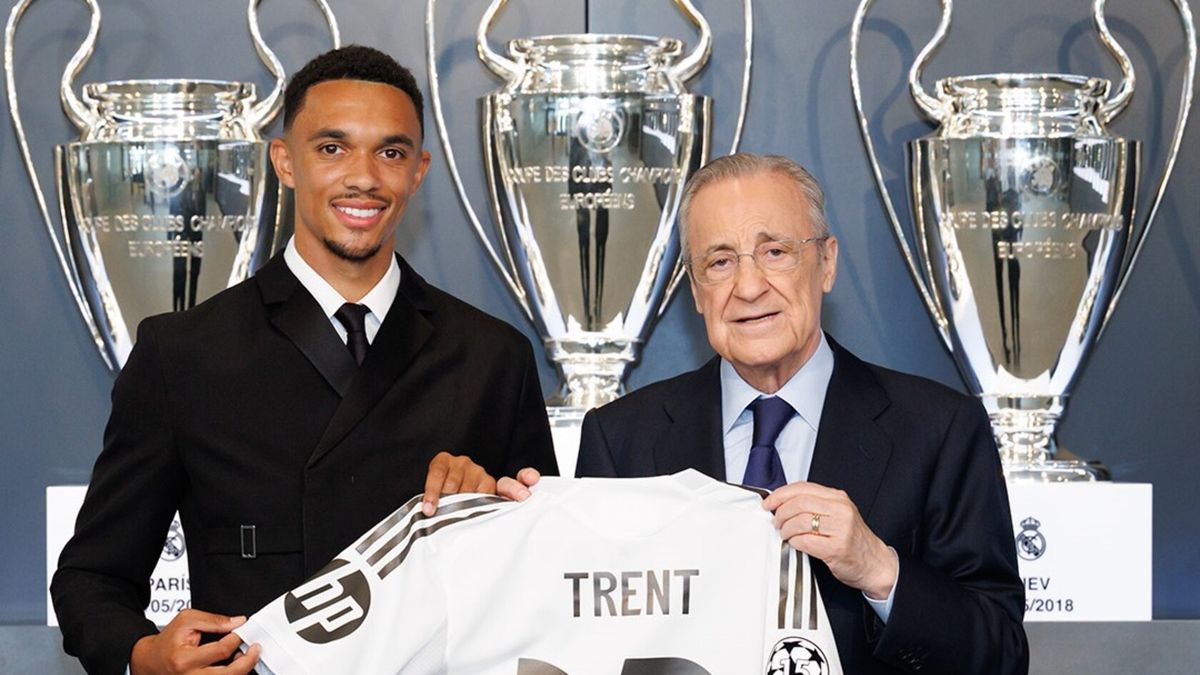 Trent Alexander-Arnold y sus reacciones en presentación con el Real Madrid Trent Alexander-Arnold y sus reacciones en presentación con el Real Madrid
