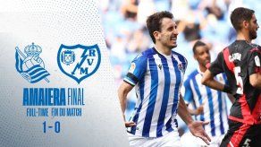 Real Sociedad logra su primer triunfo ante el Rayo Vallecano