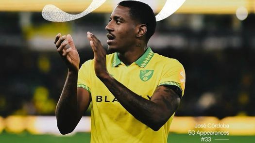 José Córdoba suma su partido número 50 con el Norwich City José Córdoba suma su partido número 50 con el Norwich City
