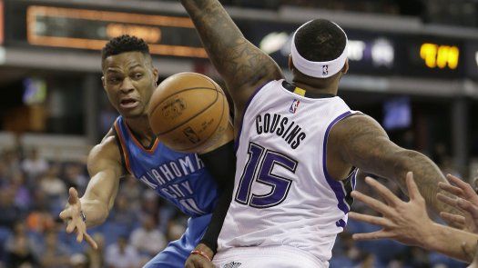 Westbrook logra triple-doble y Thunder gana a Kings