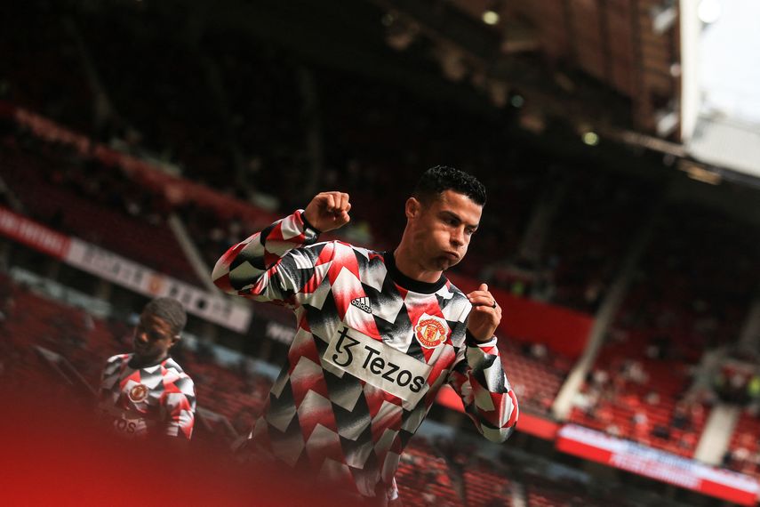 &nbsp;Imágenes de Cristiano Ronaldo en la banca vs Brighto