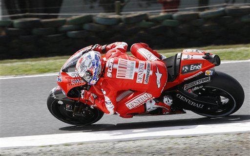 Moto GP: Stoner gana la pole del GP de Australia