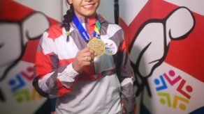Kristine Jiménez llegó a Panamá tras el Oro en Barranquilla 2018