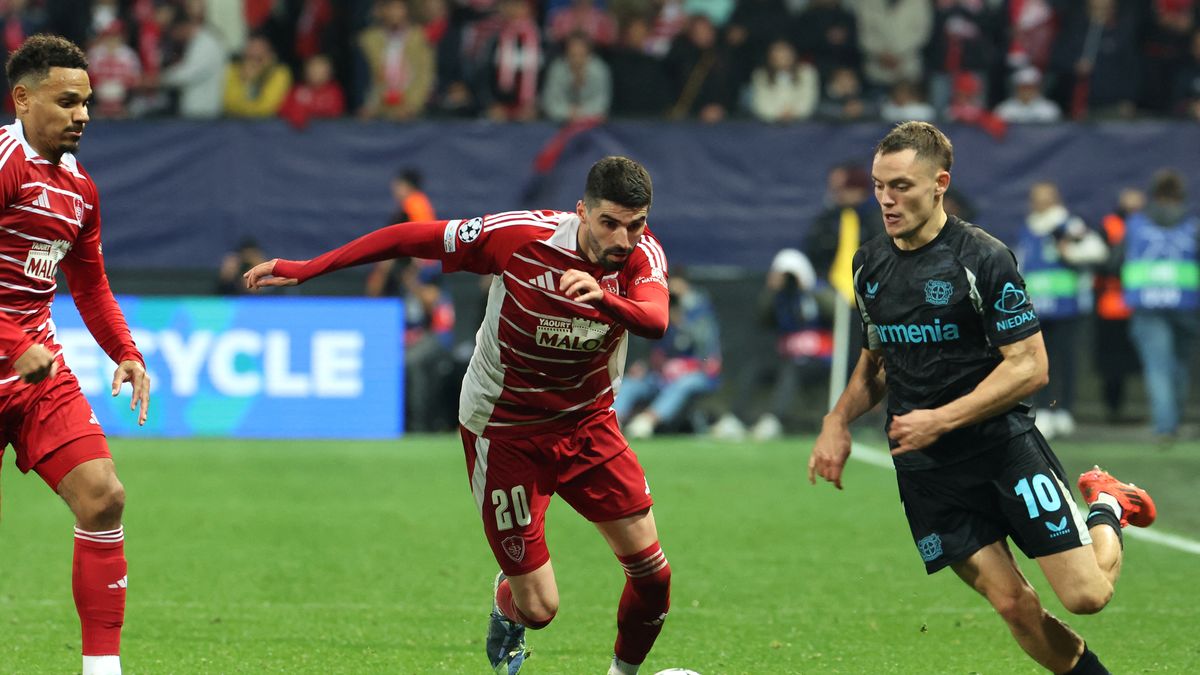 Champions League: Brest y Bayer Leverkusen empataron en la jornada 3