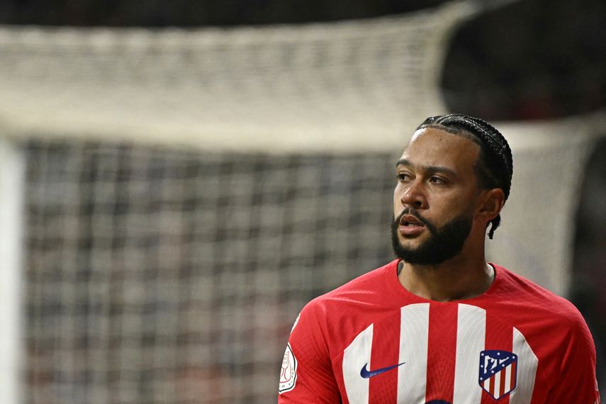 El Atlético de Madrid sufre la baja de Memphis Depay para duelo de Champions