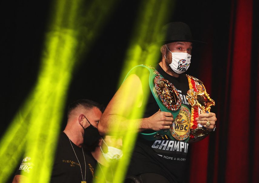 Así fue la llegada de Tyson Fury y Deontay Wilder al T-Mobile Arena