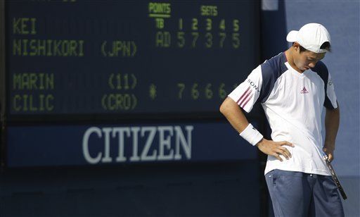 US Open: Nishikori le gana un maratón a Cilic