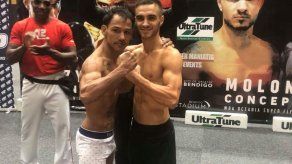 El Nica Concepción hace el peso y está listo para enfrentar a Moloney