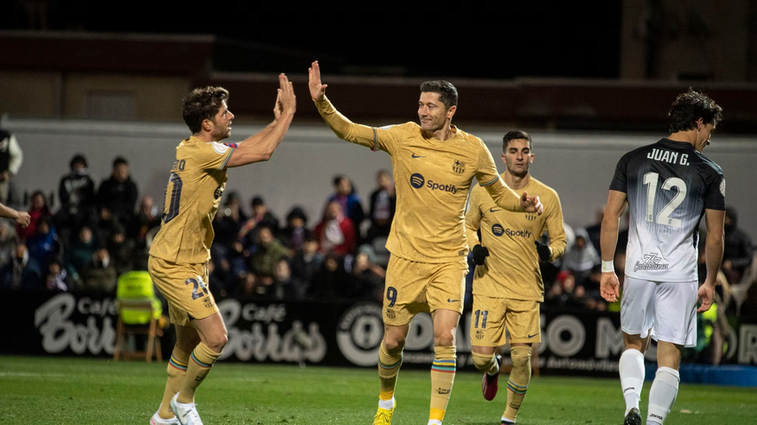 XI del FC Barcelona contra la Real Sociedad en 4tos de Copa del Rey