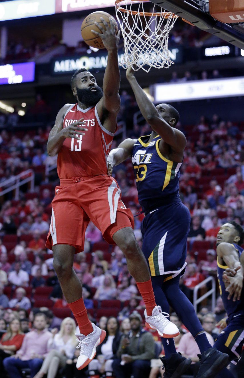 Harden se destapa con 56 puntos, Rockets derrotan al Jazz
