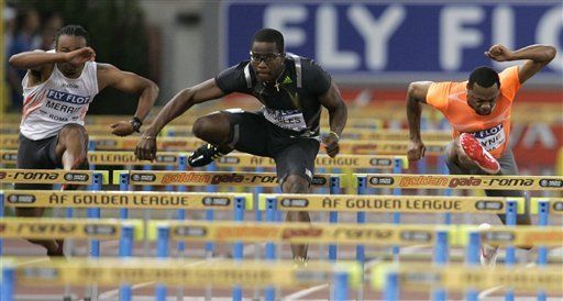 Robles gana los 110 metros con vallas en Roma